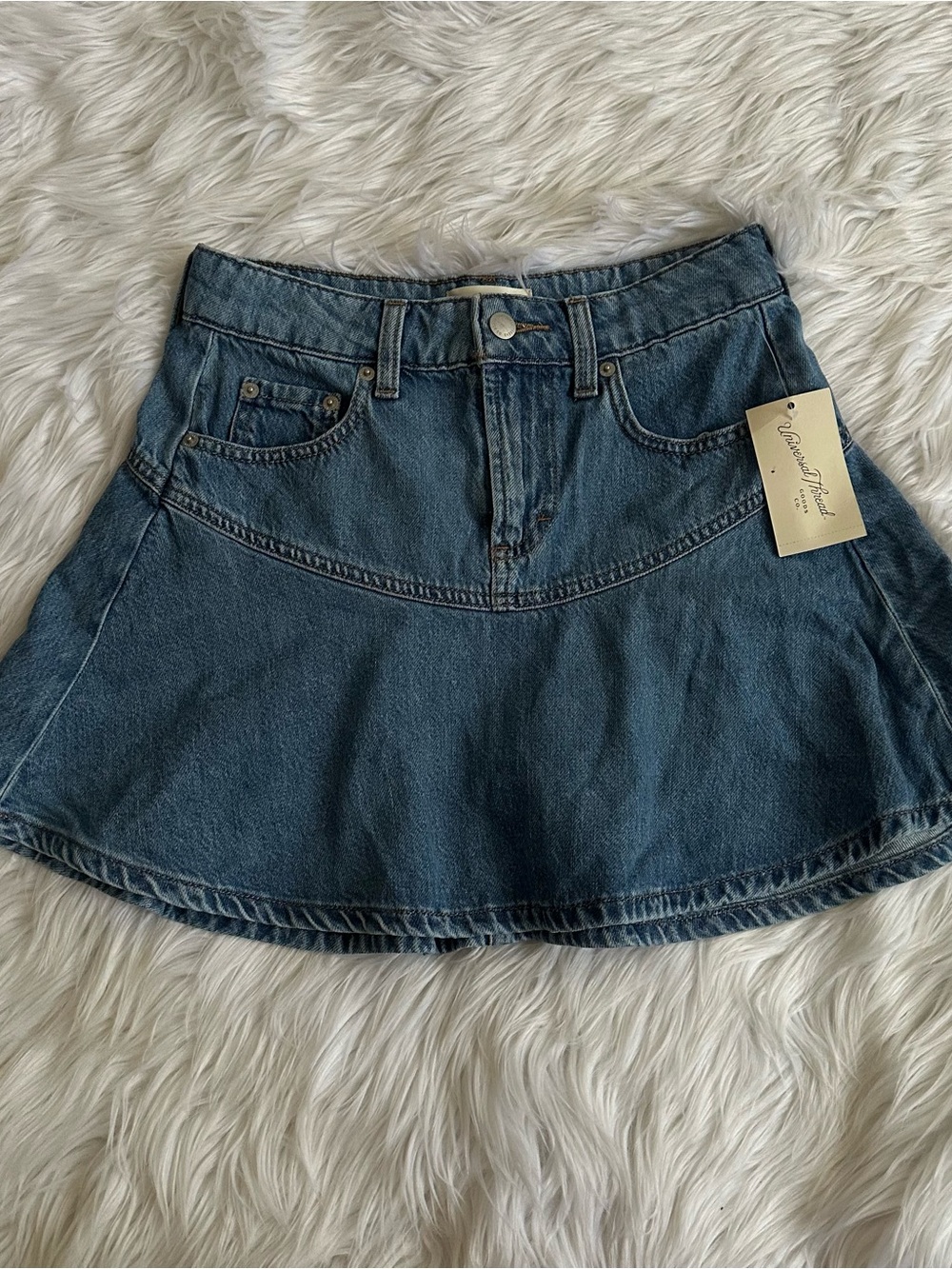 Universal Thread Denim Mini Skirt Blue Size 2 NWT